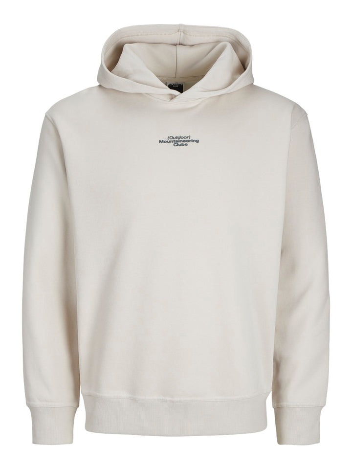 Jcoalpha Mountain Print Sweat Hood - Beige