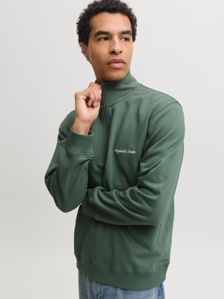 Jornorrebro Emb Sweat High Neck Noos - Groen