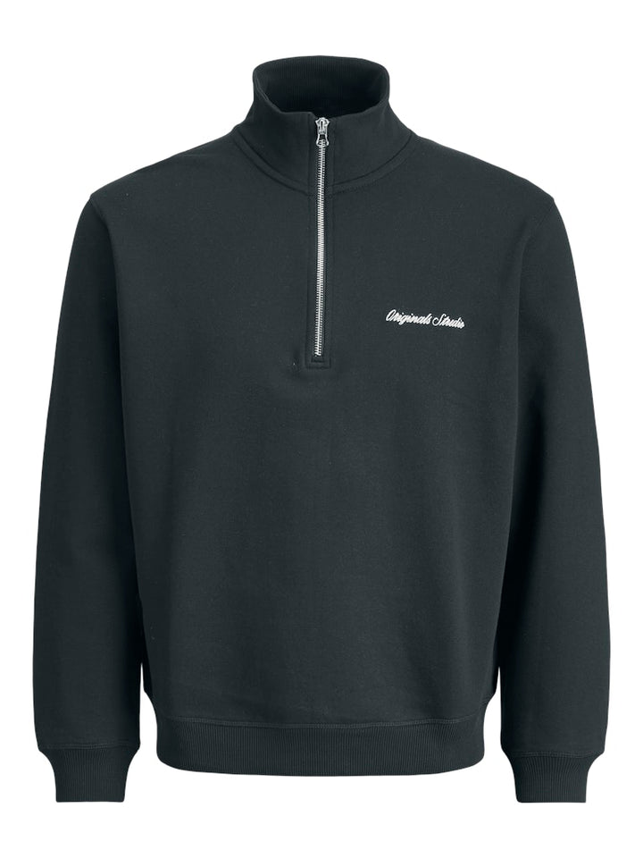 12282899jornorrebro Sweat Quarter Zip Hn N - Groen