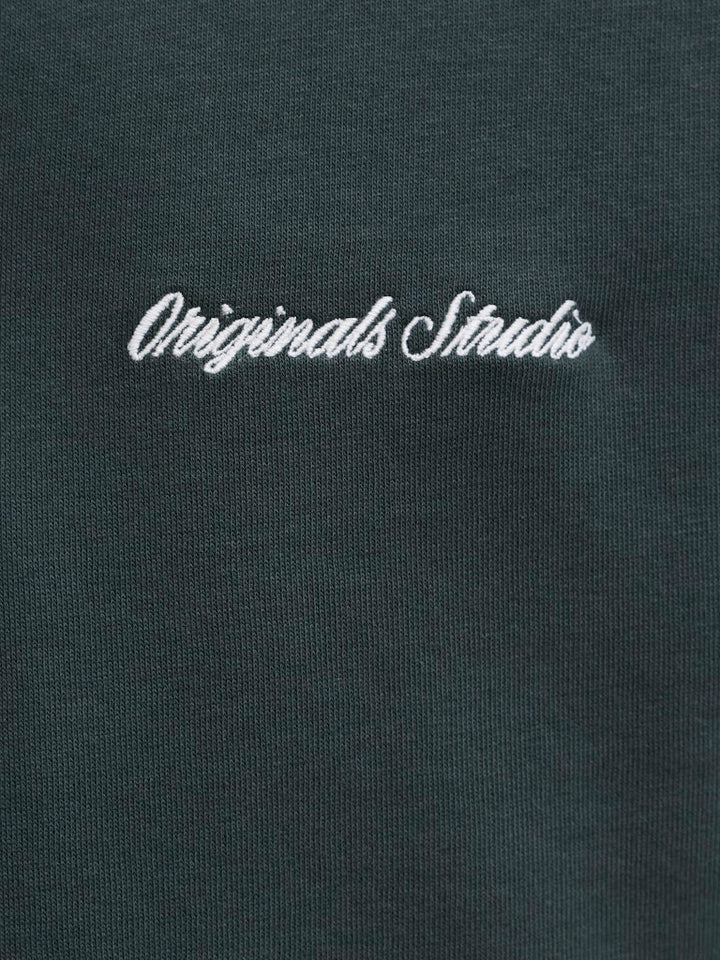 12282899jornorrebro Sweat Quarter Zip Hn N - Groen