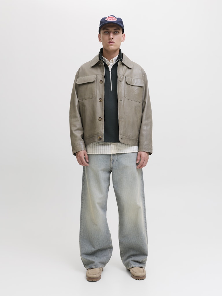 12282899jornorrebro Sweat Quarter Zip Hn N - Groen