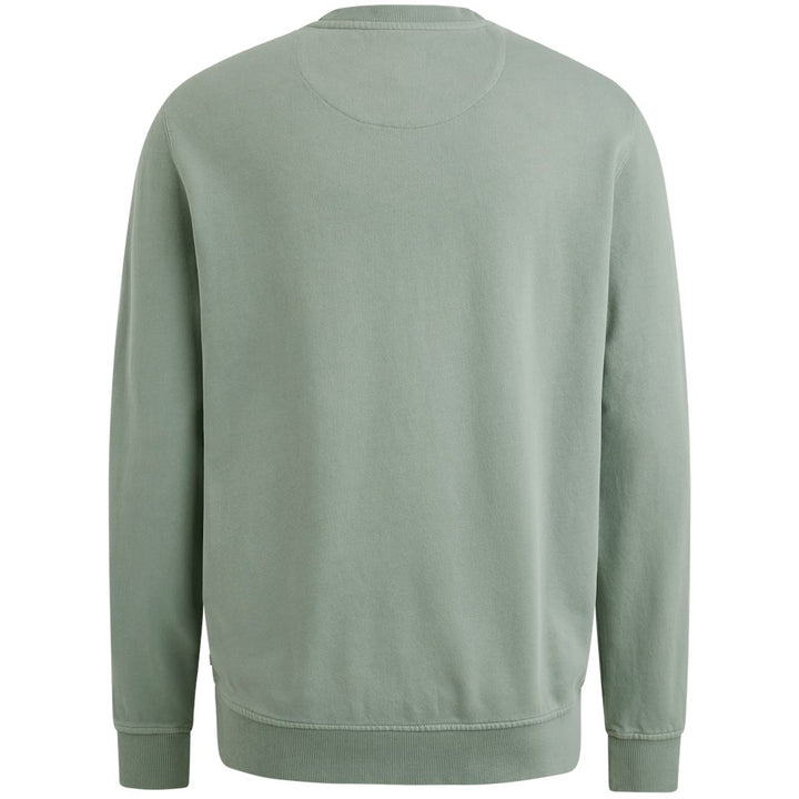 Crewneck Terry Garment Dyed - Olijf