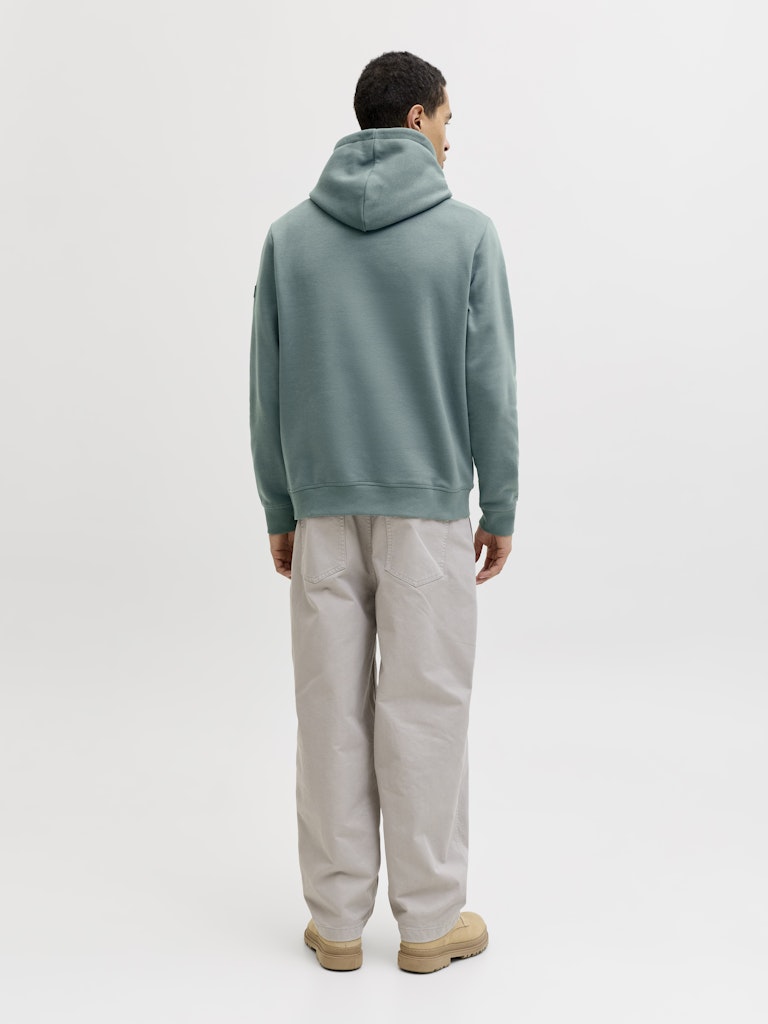 Jcofusion Sweat Badge Hood - Oud Groen