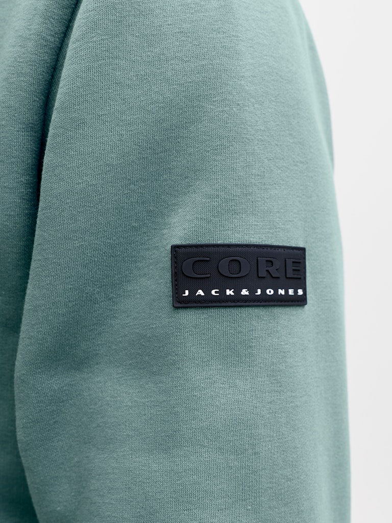 Jcofusion Sweat Badge Hood - Oud Groen