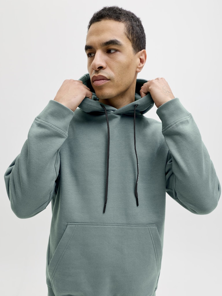 Jcofusion Sweat Badge Hood - Oud Groen