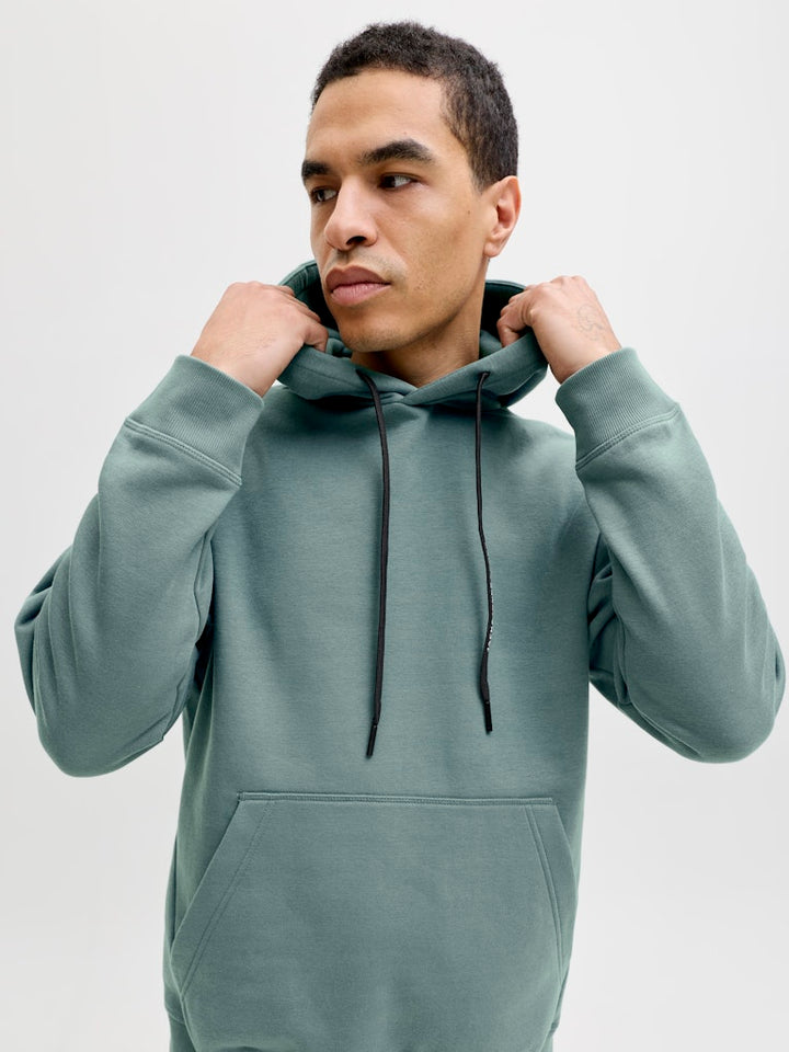 Jcofusion Sweat Badge Hood - Oud Groen