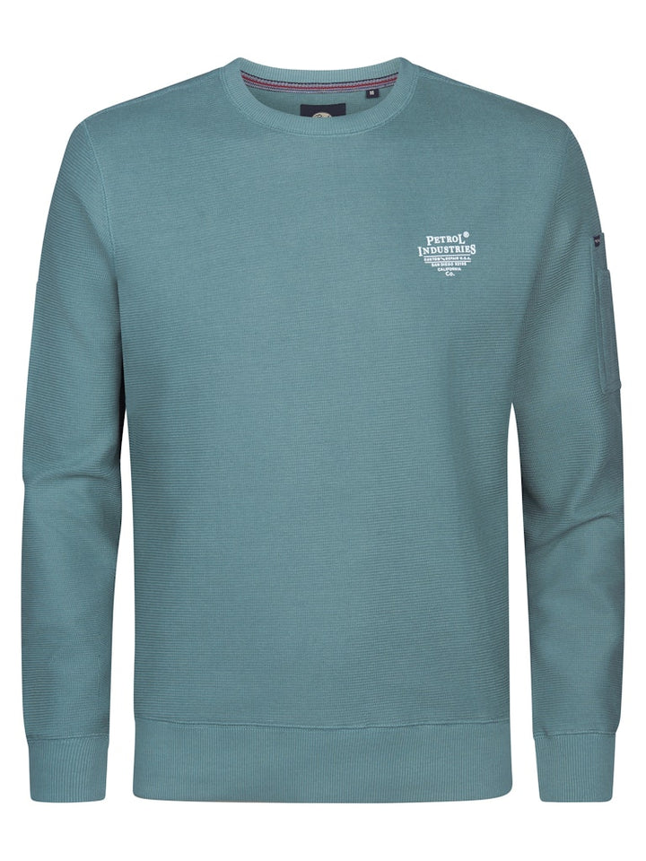 Men Sweater Round Neck - Oud Groen