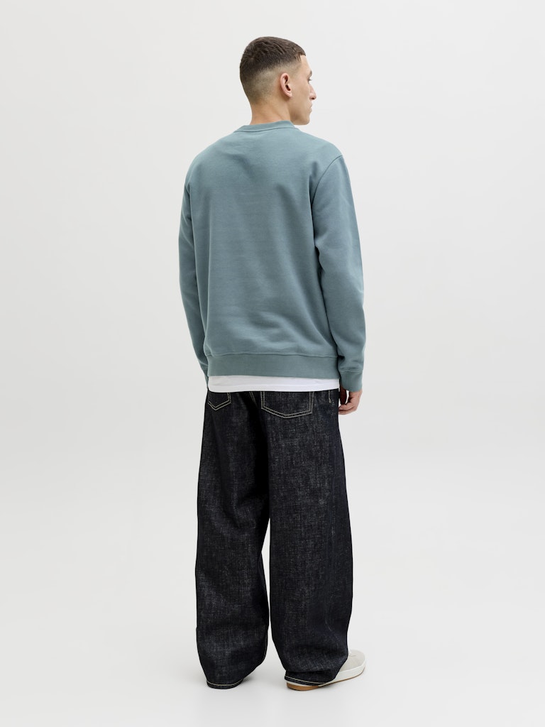 Jcofusion Sweat Badge Crew Neck - Oud Groen