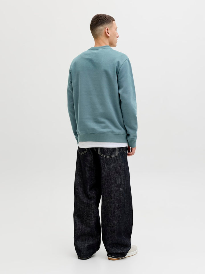 Jcofusion Sweat Badge Crew Neck - Oud Groen