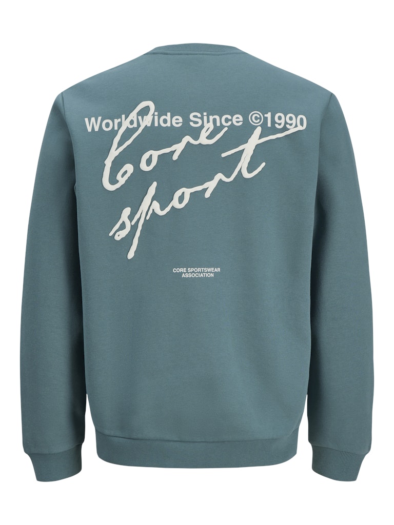 Jcodust Script Sweat Crew Neck - Esmerald