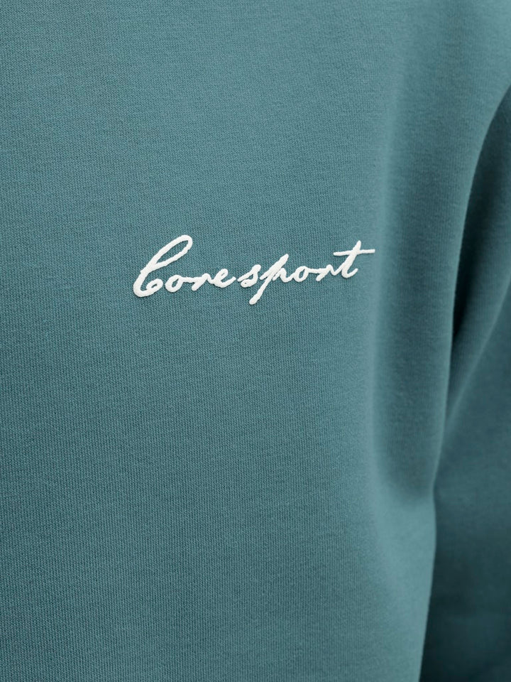 Jcodust Script Sweat Crew Neck - Esmerald