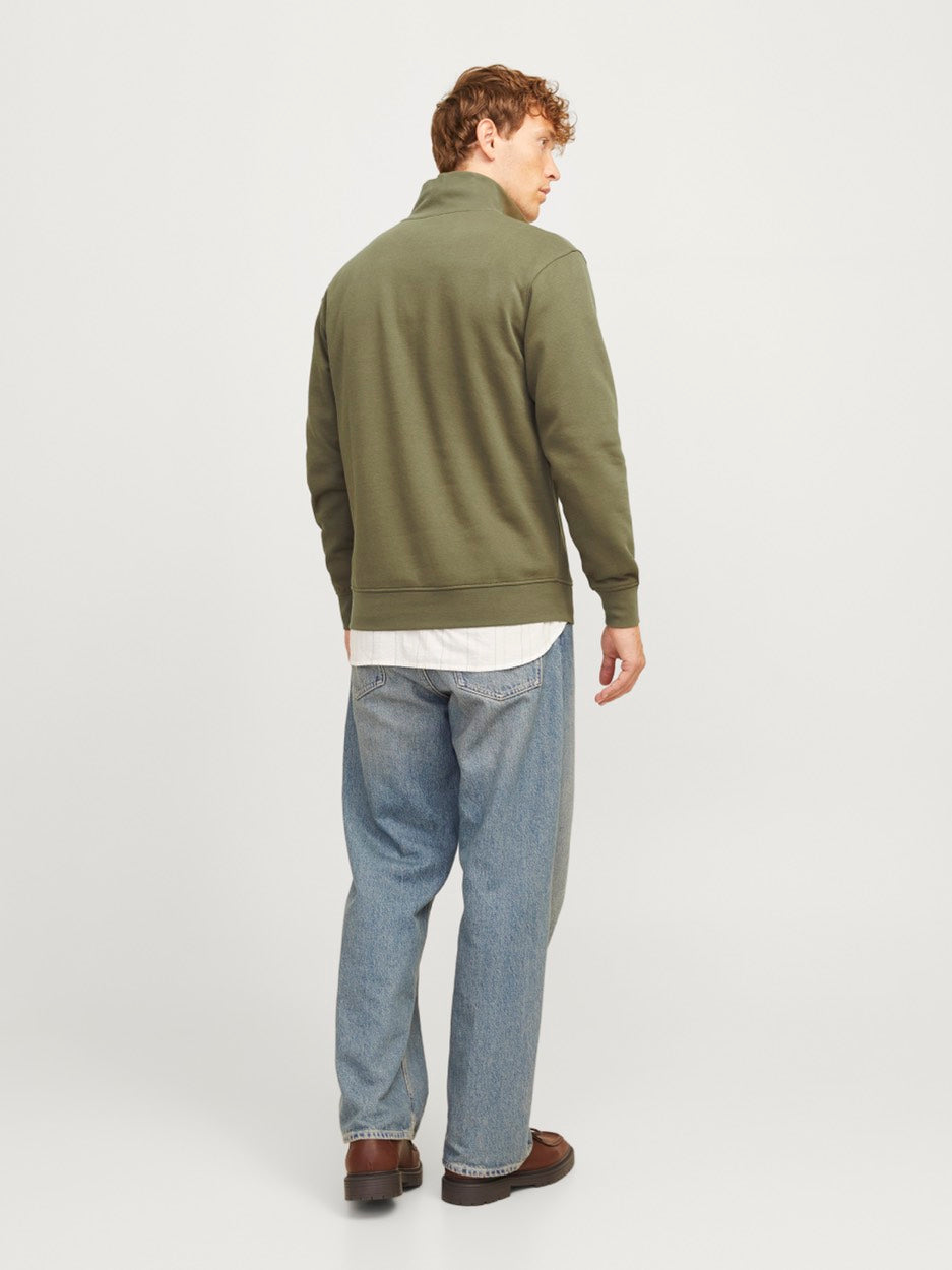 Jorvesterbro Sweat Quarter Zip Hn N - Army