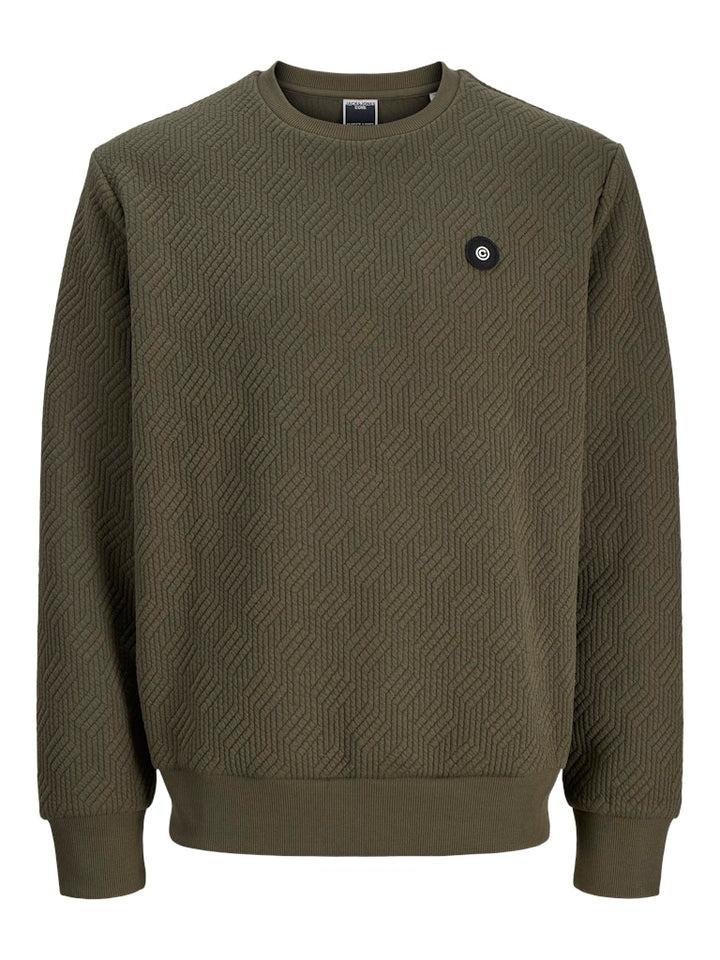 Jcogeo Sweat Crew Neck Smu - Army