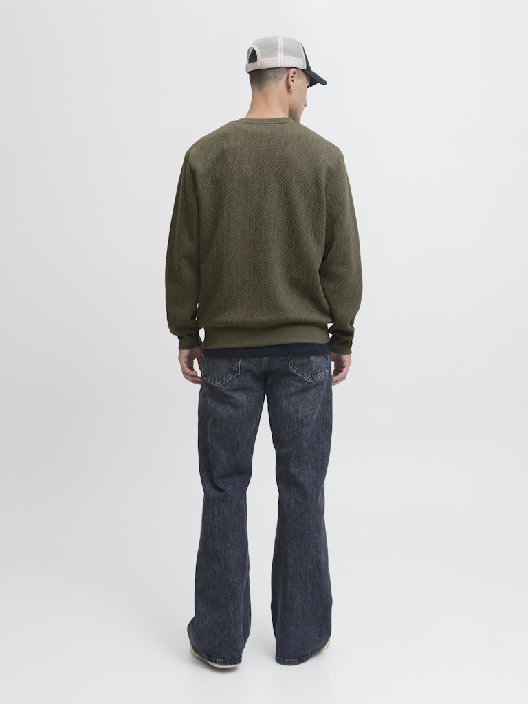 Jcogeo Sweat Crew Neck Smu - Army