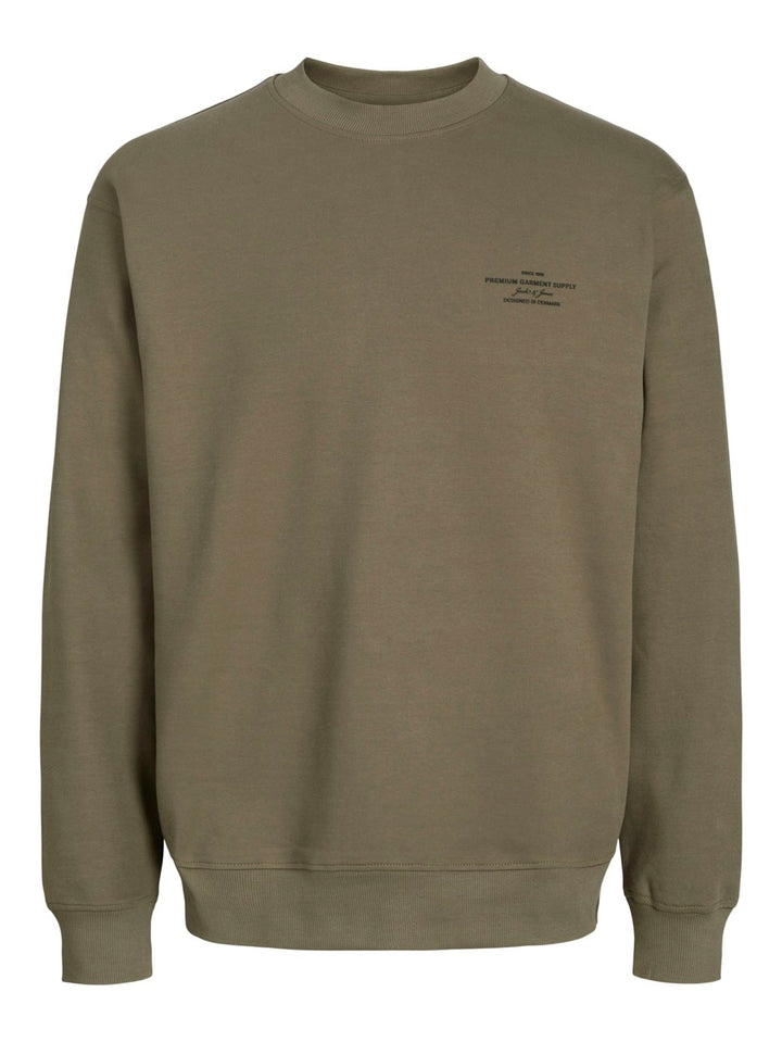 Jprblachad Branding Sweat Crew Neck - Army