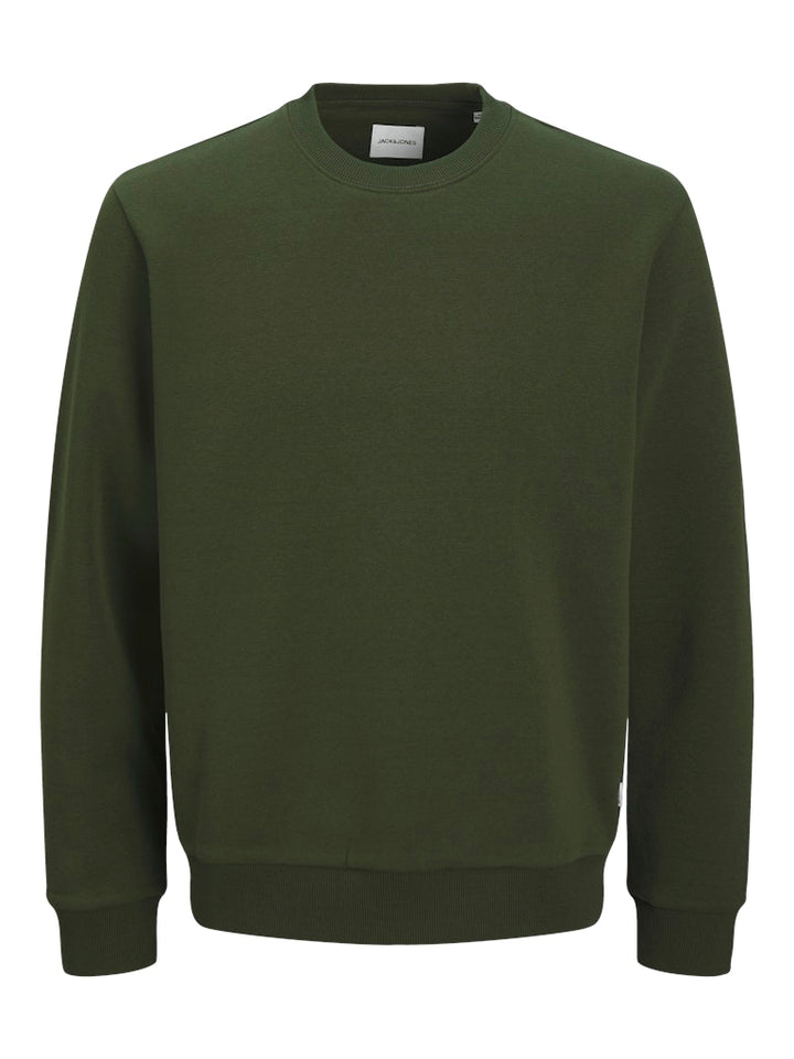 Jjebradley Sweat Crew Noos - Donkergroen