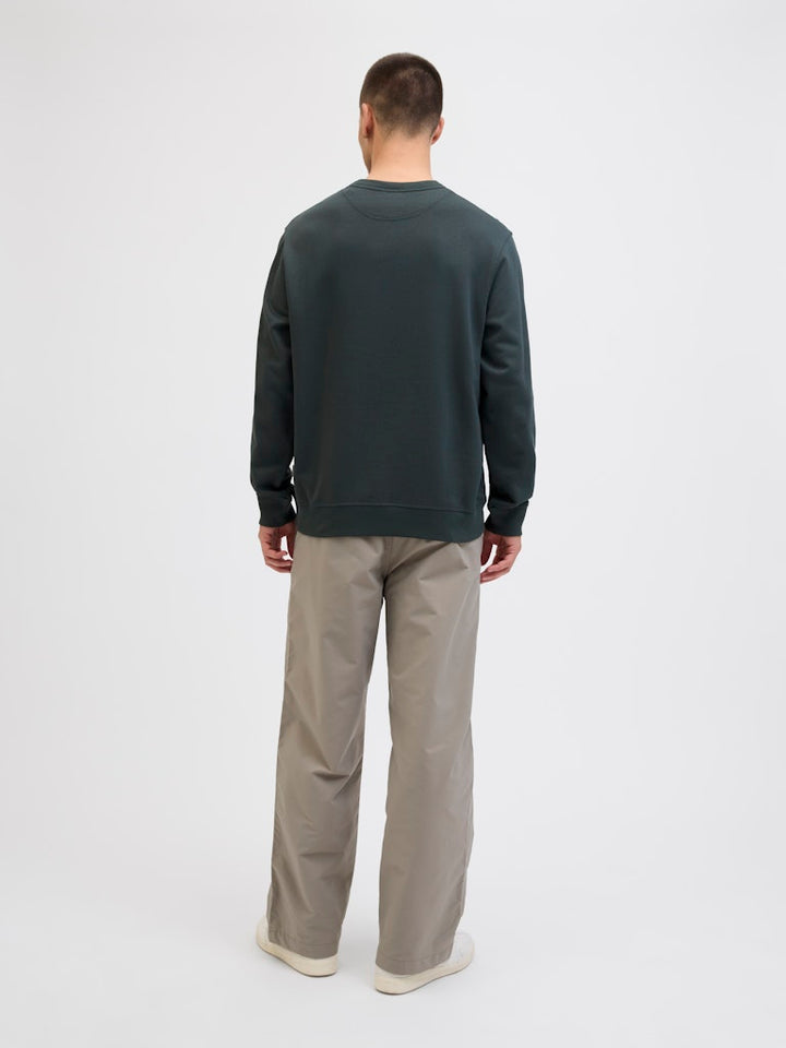Jornorrebro Emb Sweat Crew Noos - Donkergroen