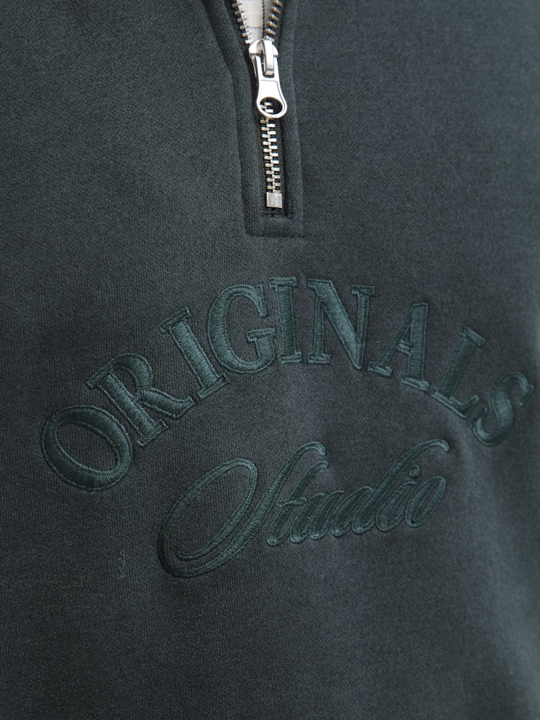 Jorbleecker Branding Sweat High Neck Bf - Donkergroen