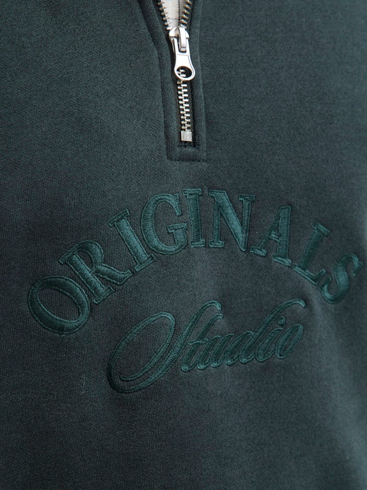 Jorbleecker Branding Sweat High Neck Bf - Donkergroen