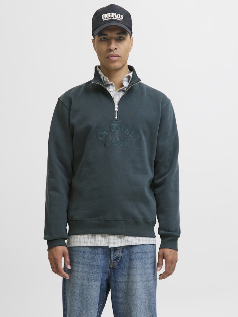 Jorbleecker Branding Sweat High Neck Bf - Donkergroen