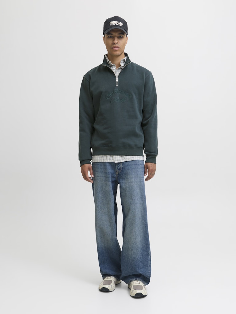 Jorbleecker Branding Sweat High Neck Bf - Donkergroen