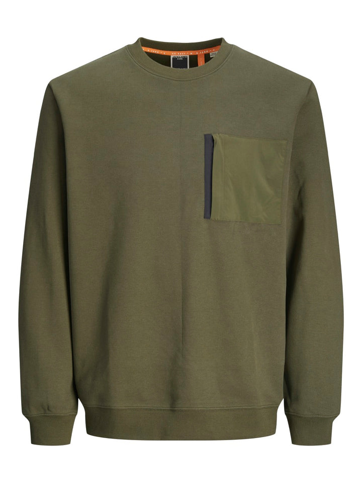 Jcooutdoor Sweat Crew Neck - Donkergroen