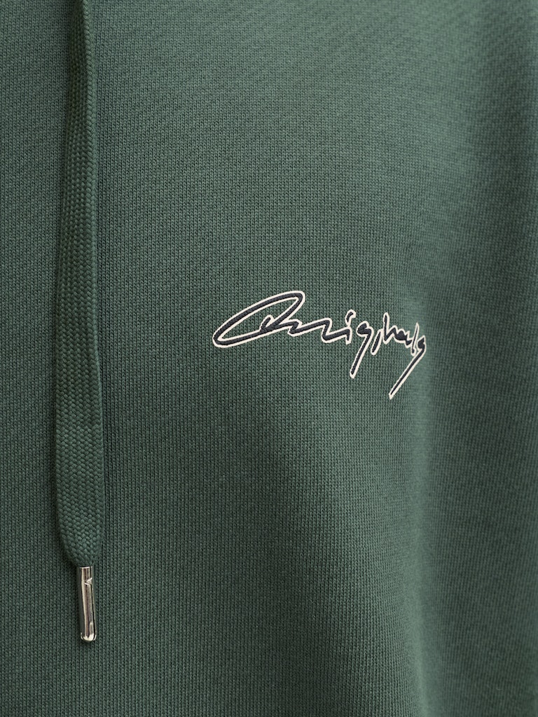 Jornostalgia Typo Sweat Hood - Groen