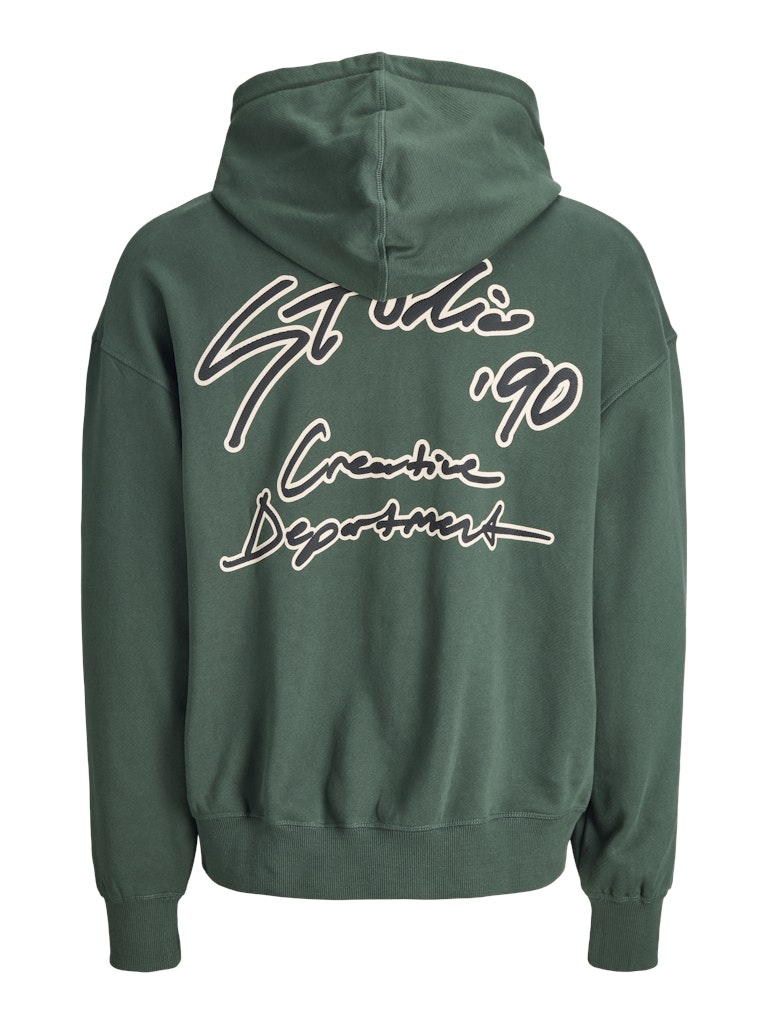 Jornostalgia Typo Sweat Hood - Groen