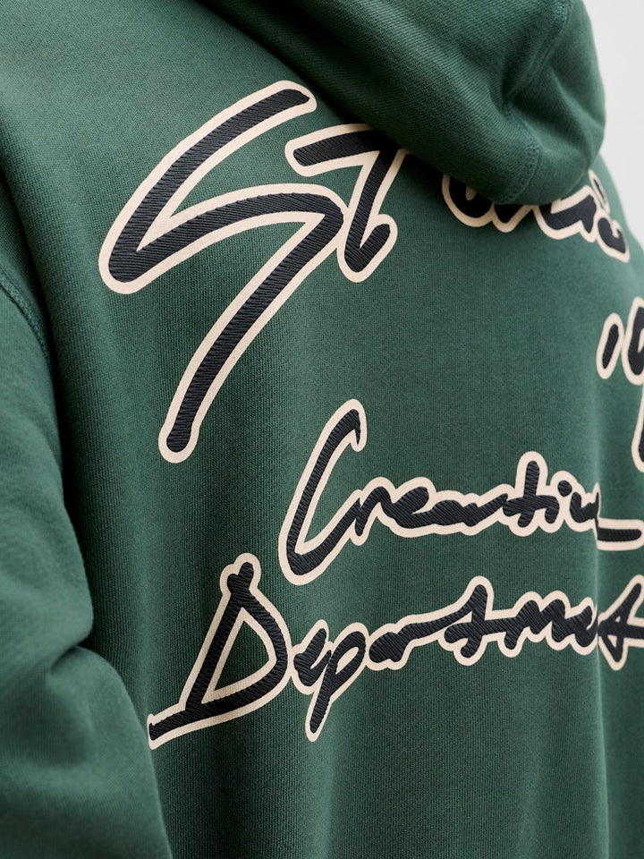Jornostalgia Typo Sweat Hood - Groen