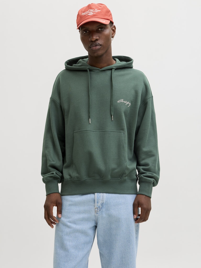 Jornostalgia Typo Sweat Hood - Groen