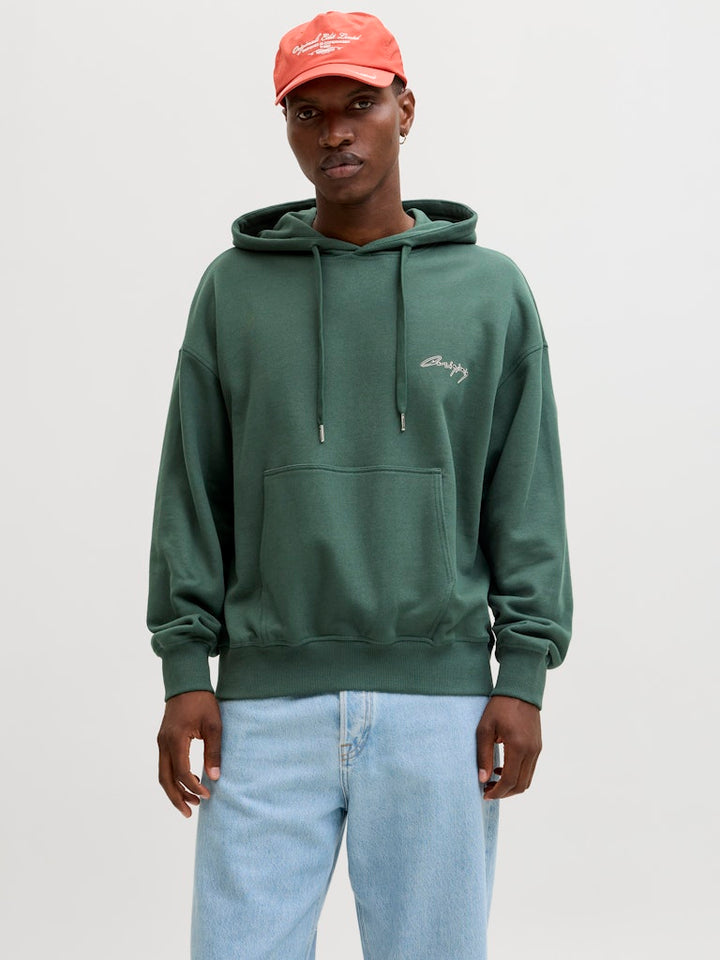Jornostalgia Typo Sweat Hood - Groen