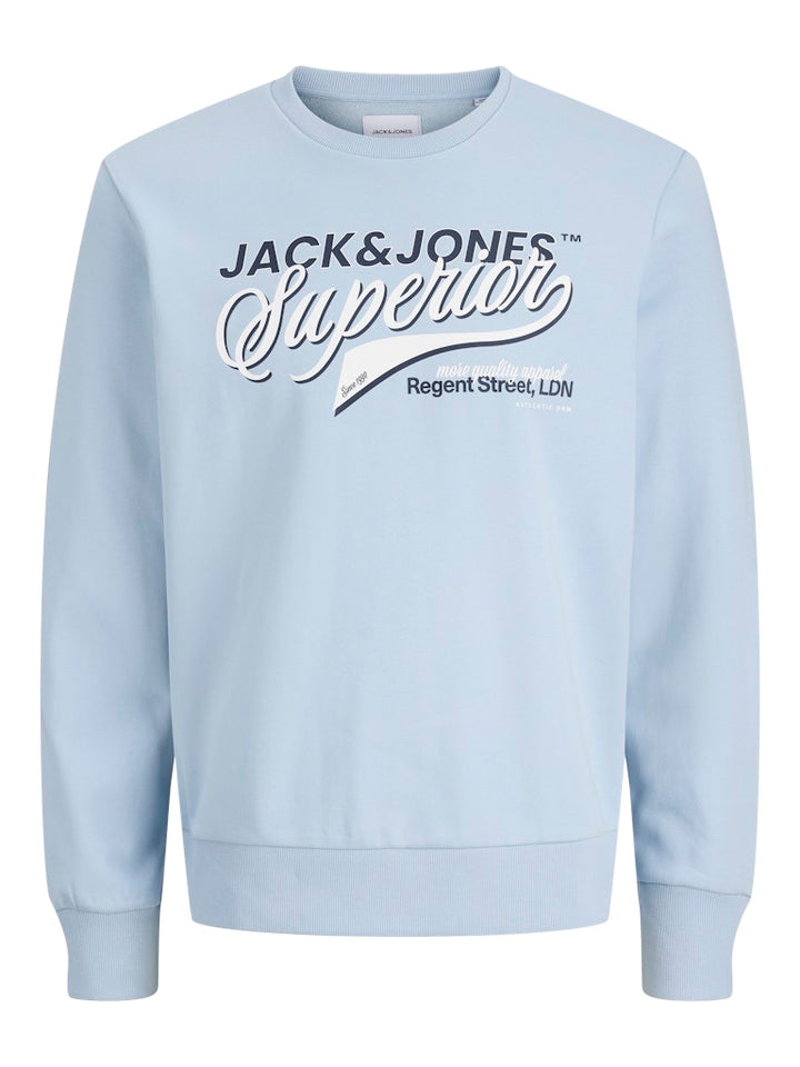 Jjelogo Sweat Crew Neck - Lichtblauw