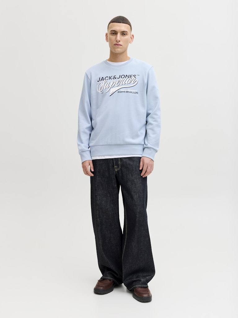 Jjelogo Sweat Crew Neck - Lichtblauw