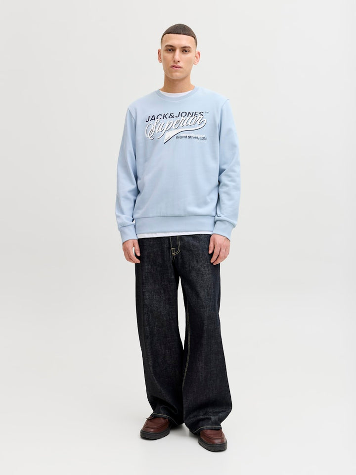 Jjelogo Sweat Crew Neck - Lichtblauw