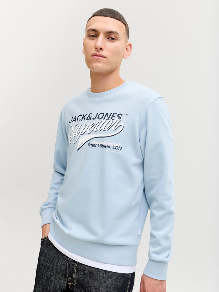 Jjelogo Sweat Crew Neck - Lichtblauw