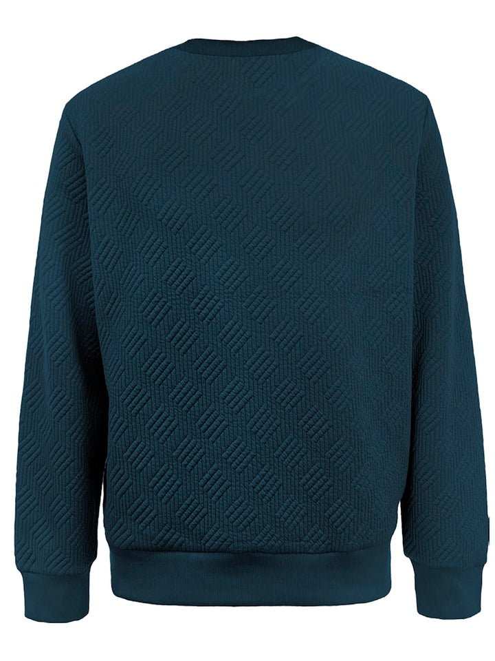 Jcogeo Sweat Crew Neck Smu - Rafblauw