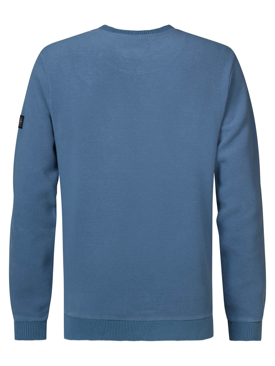 Sweater Round Neck - Rafblauw