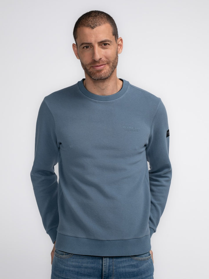 Sweater Round Neck - Rafblauw