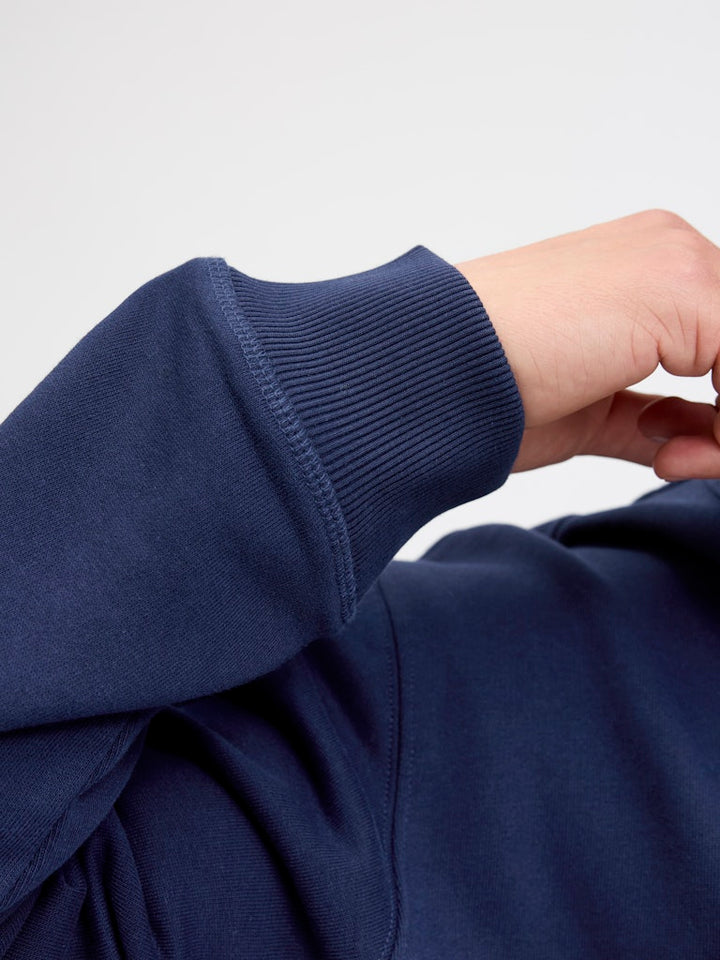 Jornorrebro Emb Sweat Crew Noos - Rafblauw