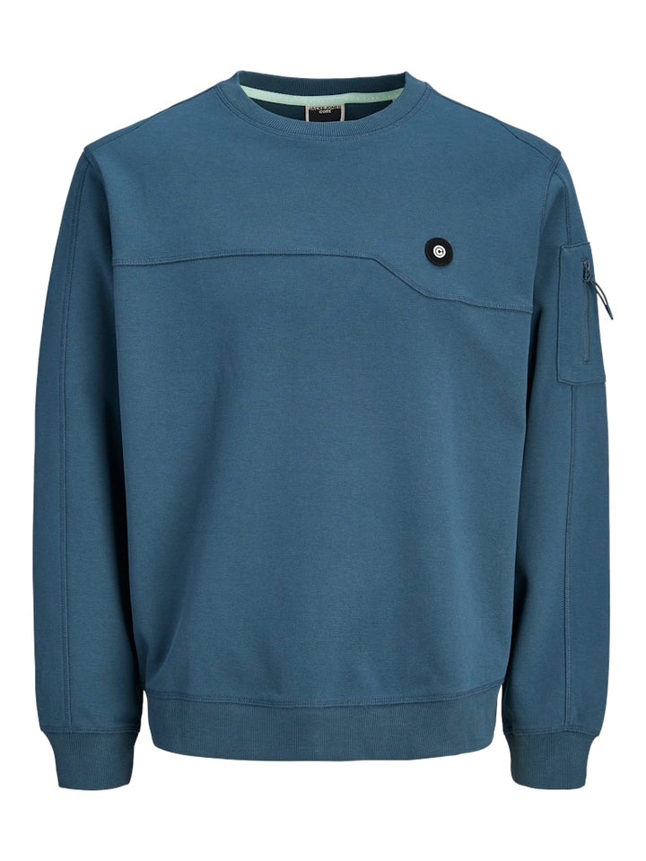 Jcojoe Sweat Crew Neck Smu - Rafblauw