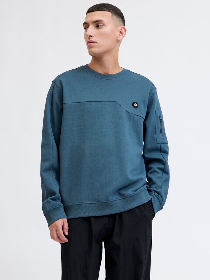 Jcojoe Sweat Crew Neck Smu - Rafblauw