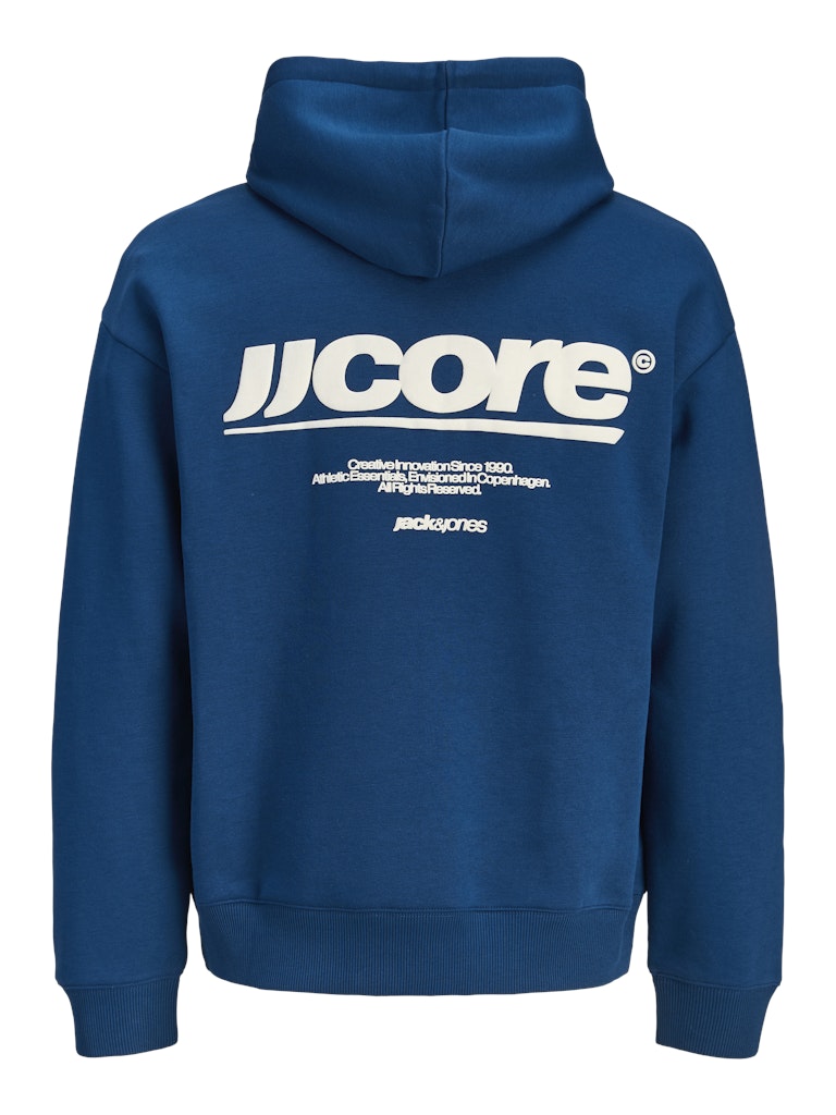 Jcoclub Backprint Sweat Hood - Rafblauw