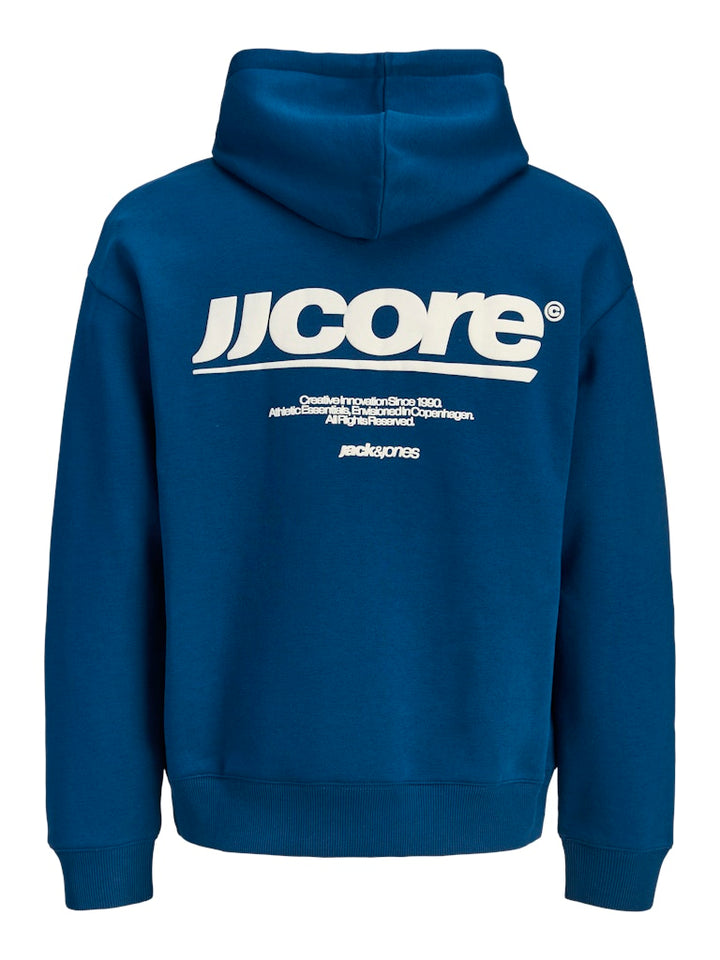 Jcoclub Backprint Sweat Hood - Rafblauw