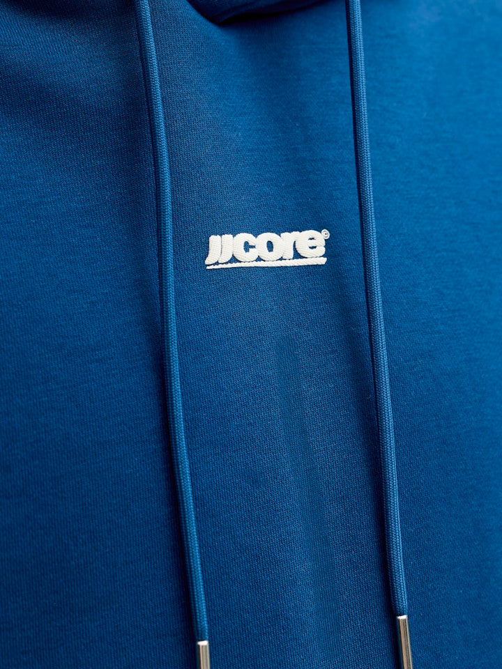 Jcoclub Backprint Sweat Hood - Rafblauw