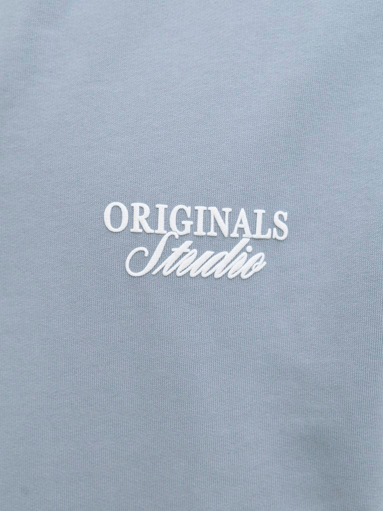 Jornorrebro Typo Back Sweat Hood Sn - Rafblauw