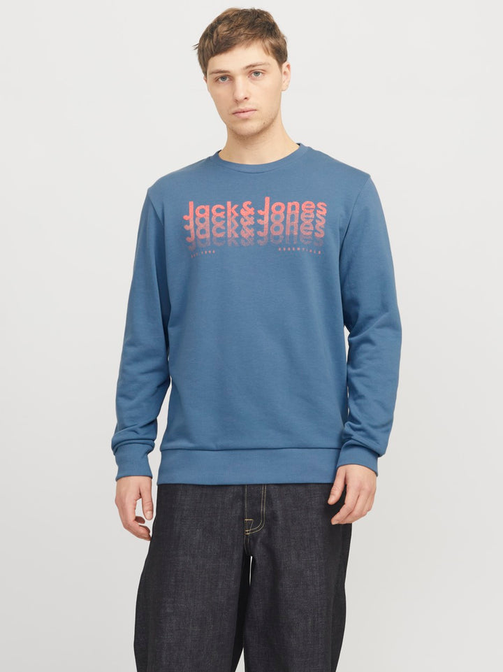 Jjtex Sweat Crew Neck - Rafblauw