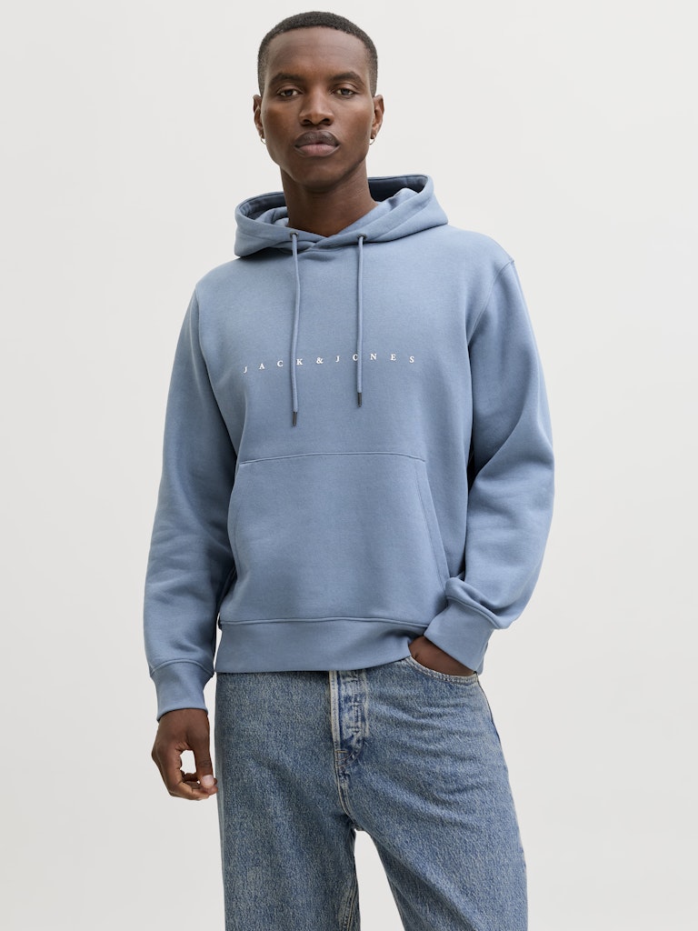 Jjestar Jj Sweat Hood - Rafblauw