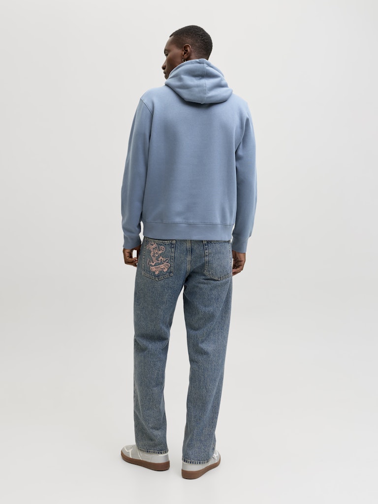 Jjestar Jj Sweat Hood - Rafblauw