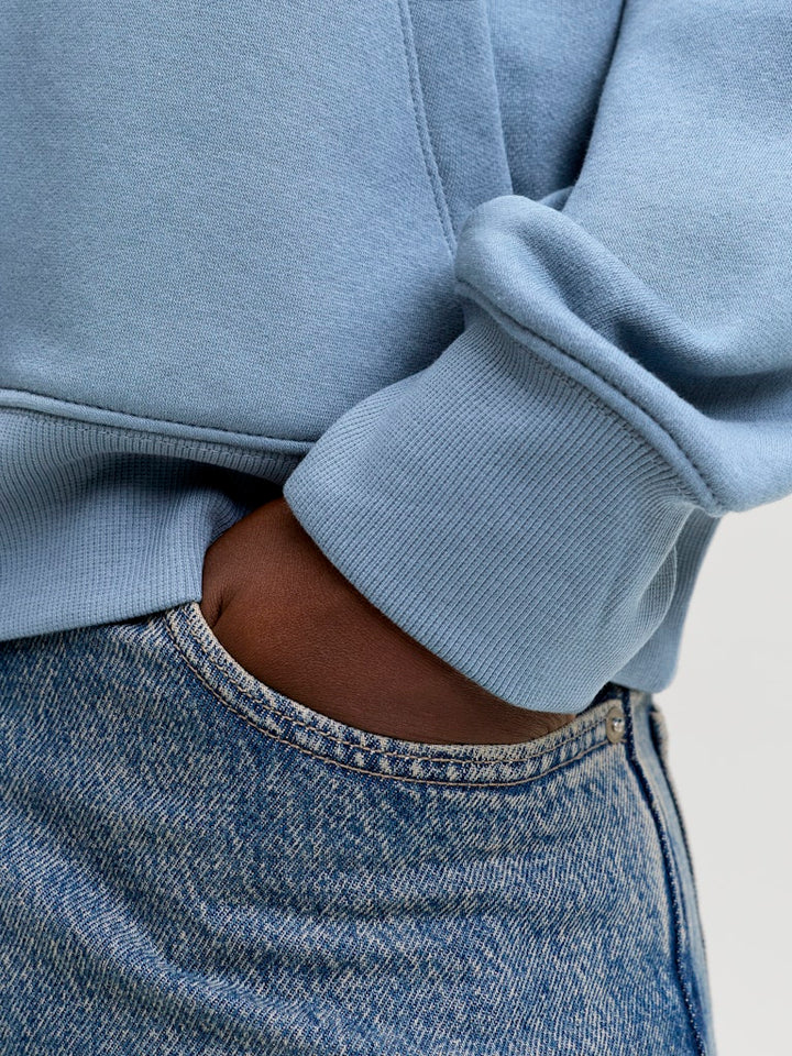 Jjestar Jj Sweat Hood - Rafblauw