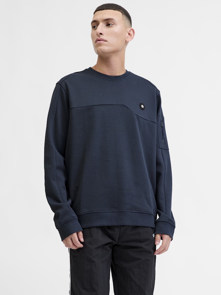 Jcojoe Sweat Crew Neck Smu - Navy